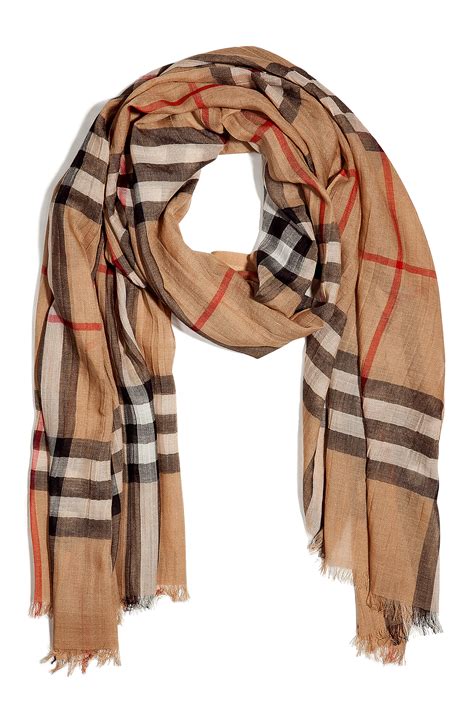 burberry giant check gauze scarf camel|Lightweight Logo Graphic Cashmere Jacquard Scarf in Camel.